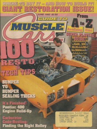 GUIDE TO MUSCLE CARS 1992 JUNE - TYPHOON, ELIMINATOR